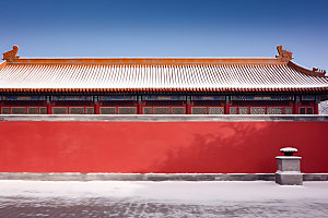 故宫红墙宫殿中国风摄影图