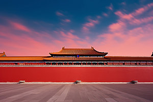 故宫红墙高清中国风摄影图