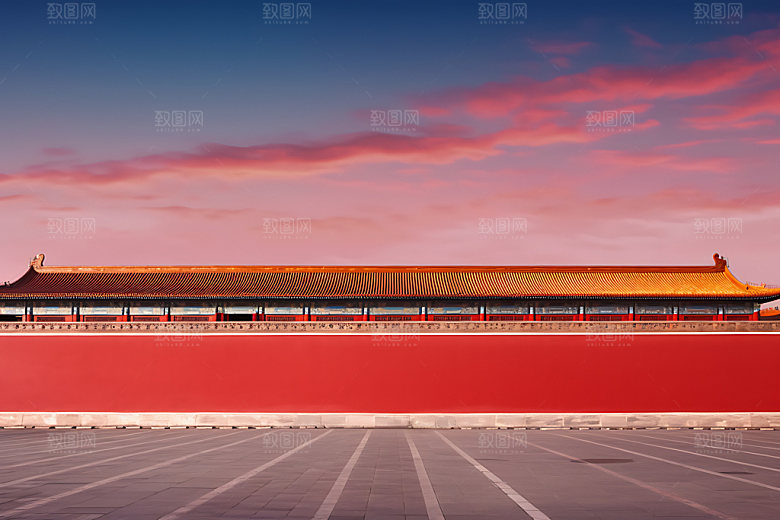 故宫红墙宫殿北京故宫摄影图