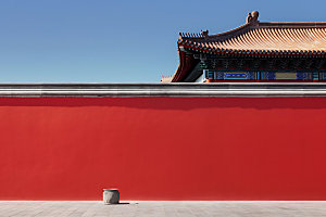 故宫红墙恢弘高清摄影图