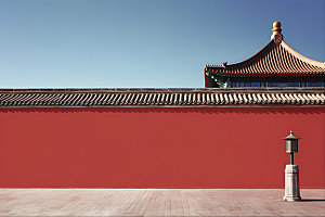故宫红墙高清人文景观摄影图