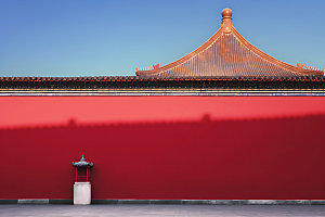 故宫红墙中国风人文景观摄影图