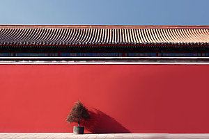 故宫红墙中国风高清摄影图