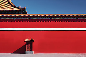 故宫红墙恢弘大气摄影图