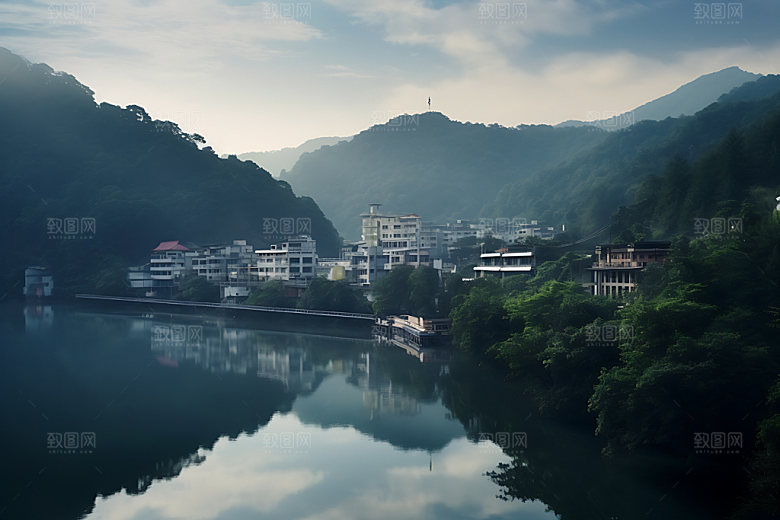 贵州茅台镇酒乡旅游摄影图