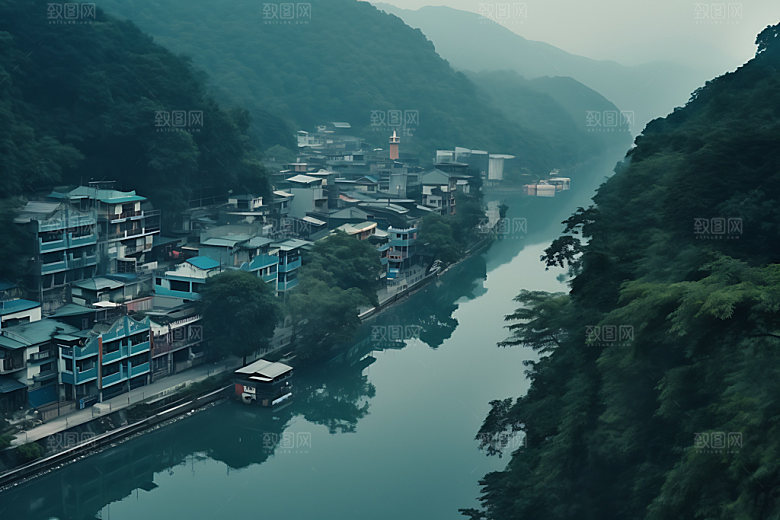 贵州茅台镇高清风光摄影图
