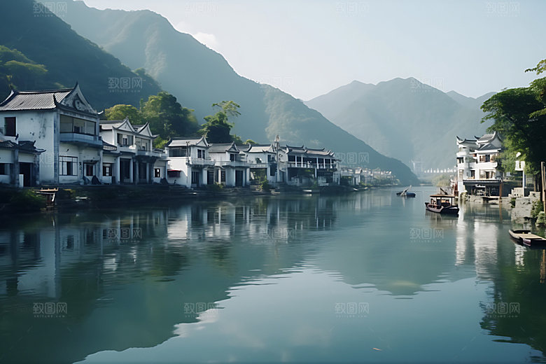贵州茅台镇自然风光摄影图