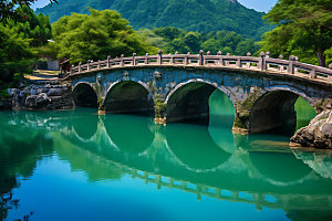 贵州小七孔高清自然摄影图