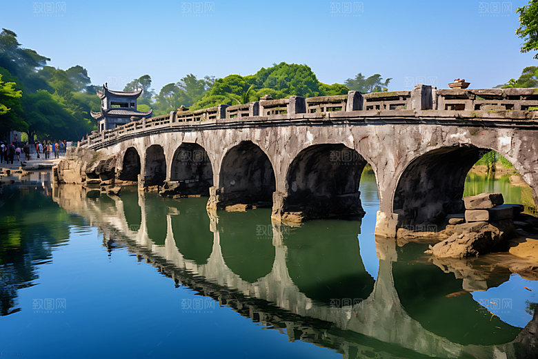 贵州小七孔旅游风光摄影图