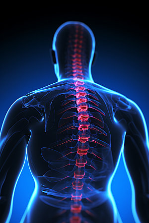 骨科人体结构脊椎插图