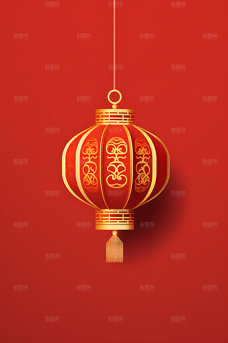 国潮灯笼节日春节插图