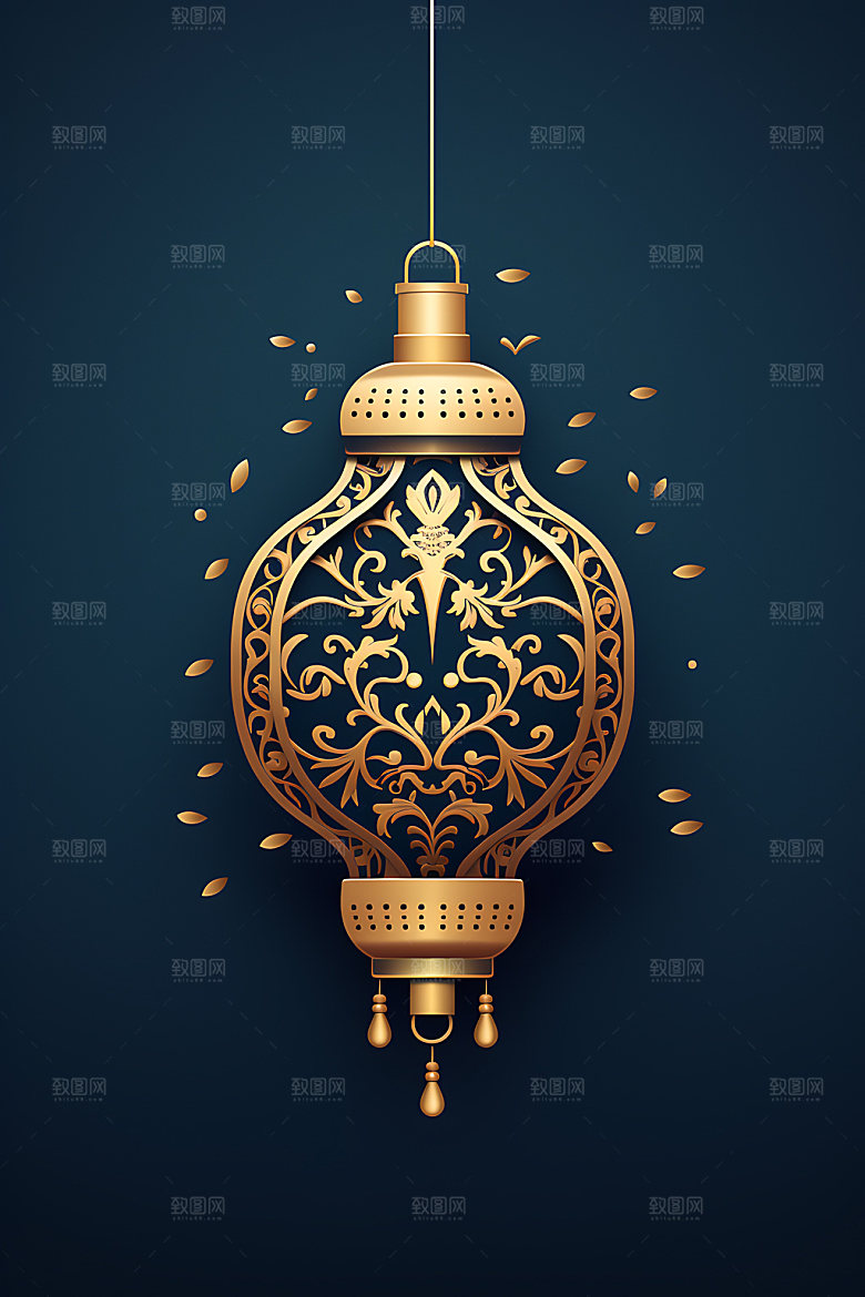 国潮灯笼春节元素插图