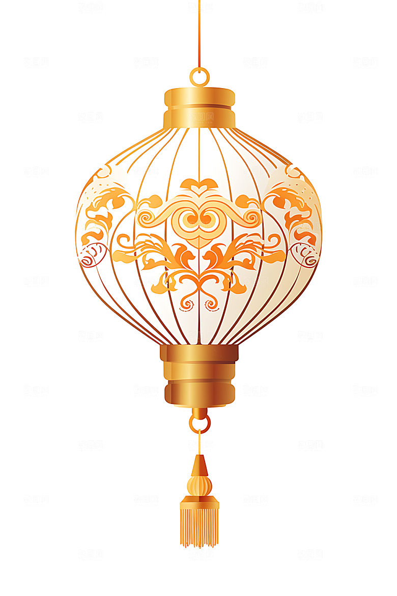国潮灯笼节日元素插图