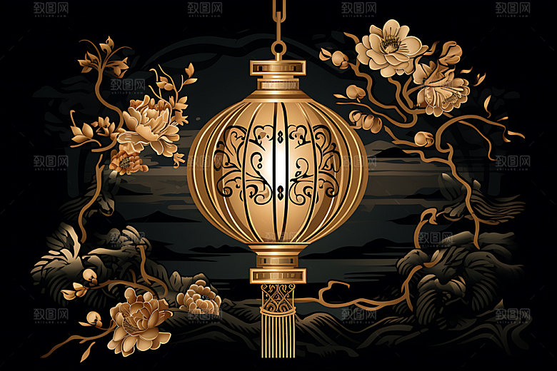 国潮灯笼春节传统文化插图
