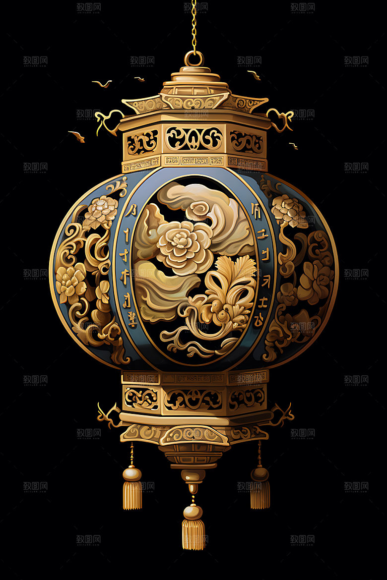 国潮灯笼元素传统文化插图