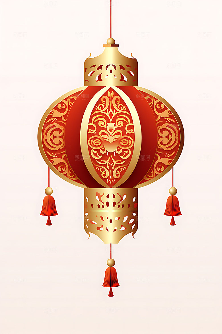 国潮灯笼节日春节插图