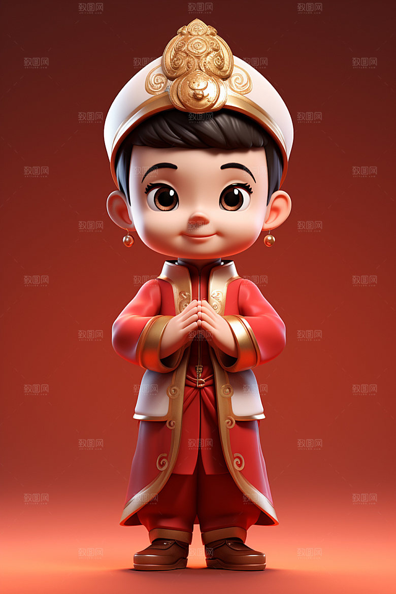 新年中国风3d矢量素材