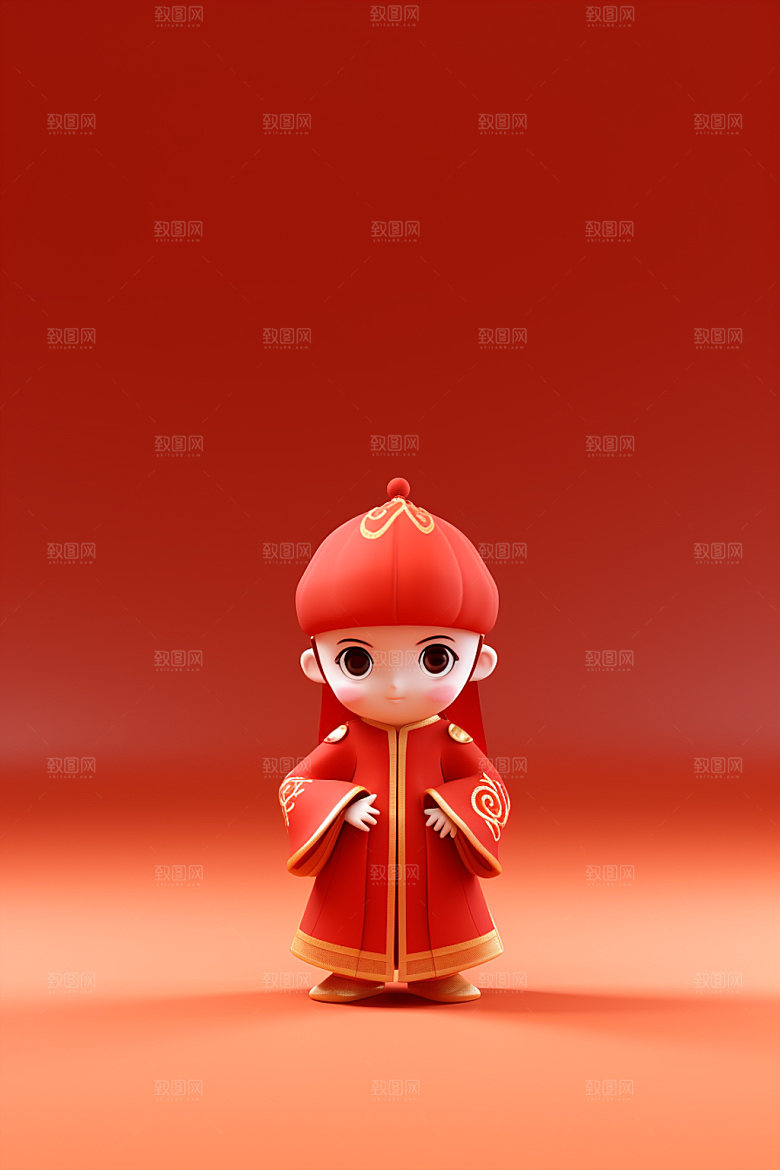 新年喜庆3d矢量素材