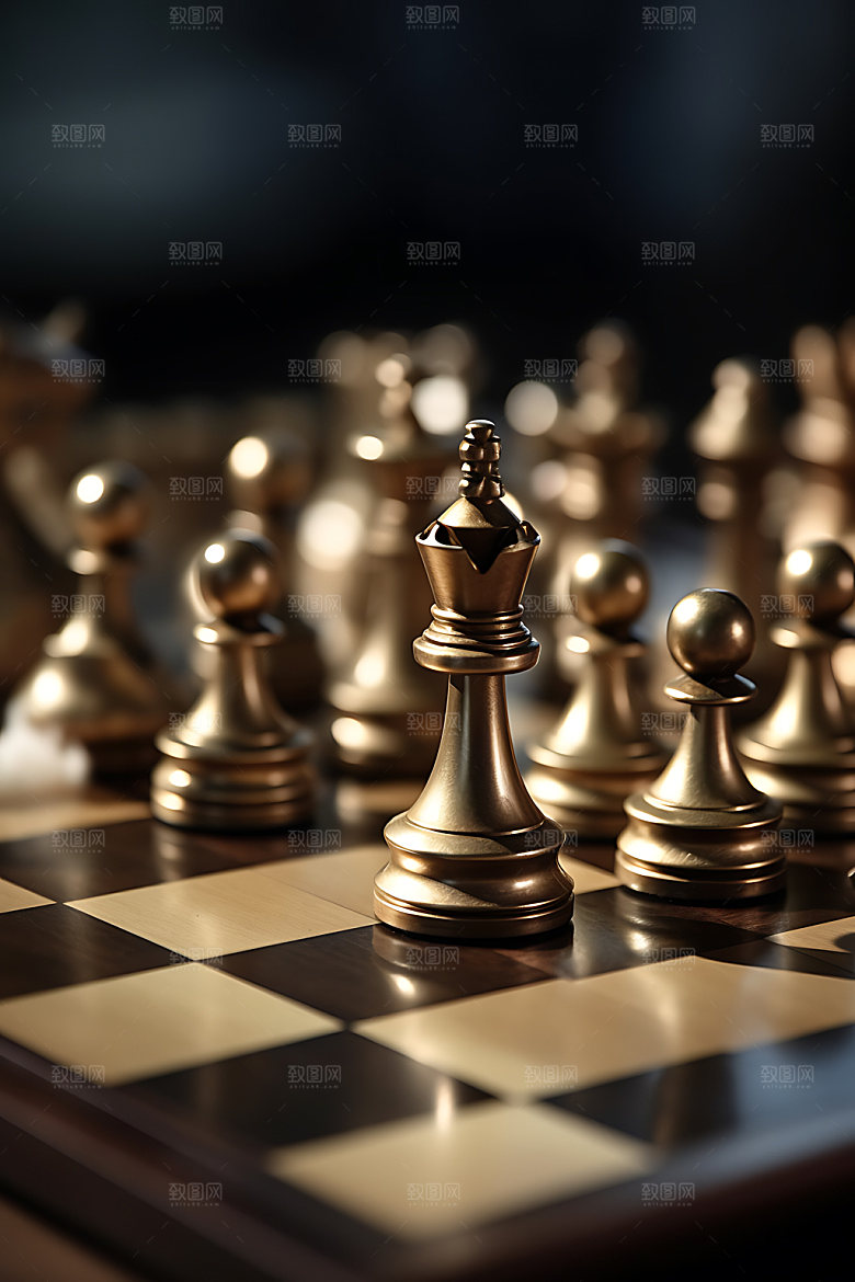 国际象棋质感团队配合摄影图