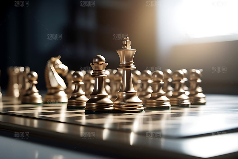 国际象棋下棋商务摄影图