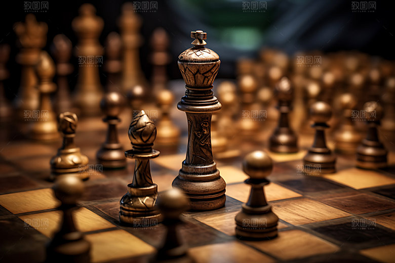 国际象棋下棋商务摄影图
