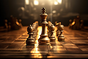 国际象棋对弈商务摄影图
