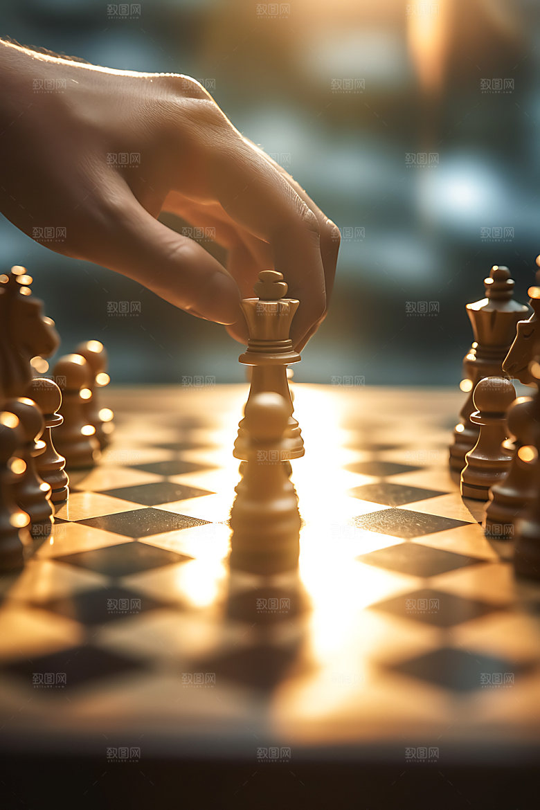 国际象棋对弈商务摄影图