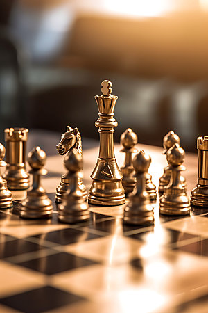 国际象棋商业竞争企业摄影图
