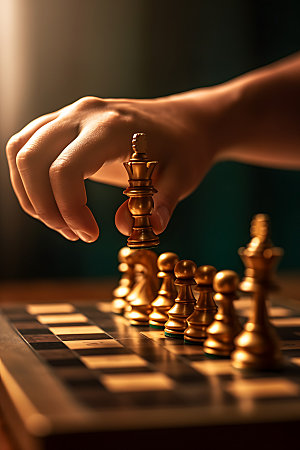 国际象棋商务企业摄影图