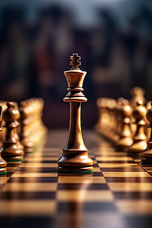 国际象棋高清商业竞争摄影图