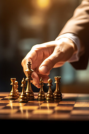 国际象棋商业竞争高清摄影图