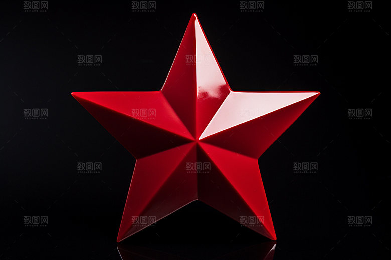 五角星国庆党建元素