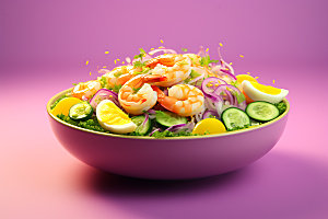 蔬菜沙拉轻食果蔬沙拉摄影图