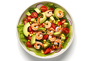 蔬菜沙拉美食健康食物摄影图