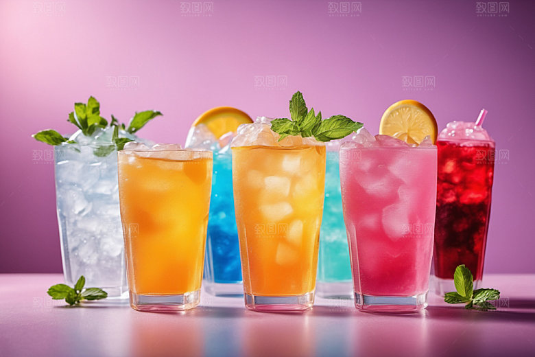 果汁饮料果茶夏日摄影图