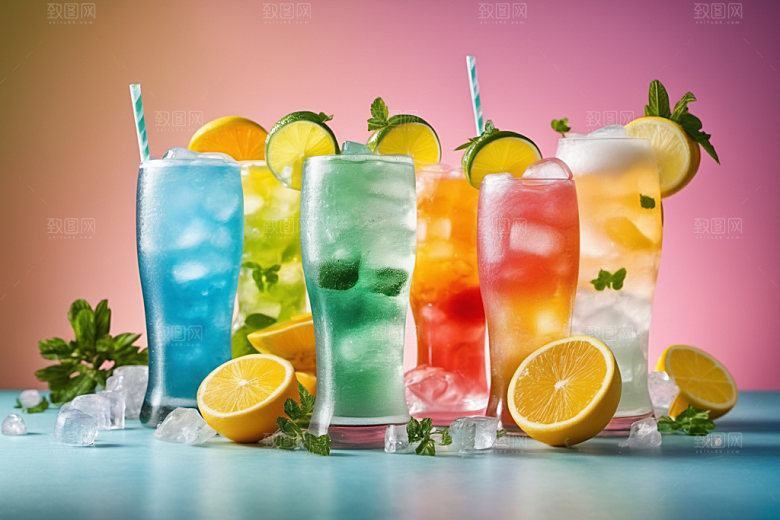 果汁饮料夏天高清摄影图