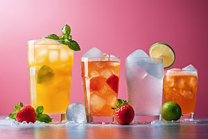 果汁饮料美味夏日摄影图