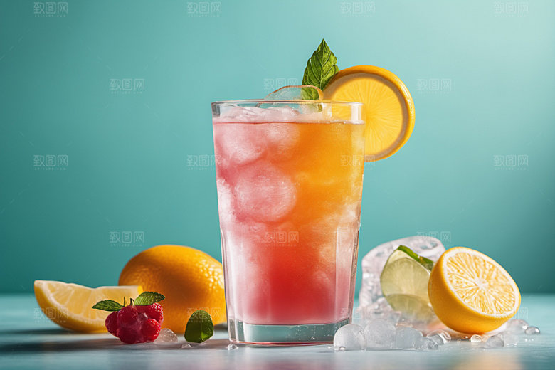 果汁饮料果茶美味摄影图