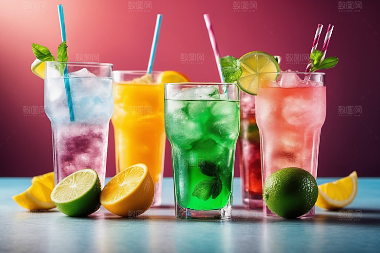 果汁饮料冰爽高清摄影图