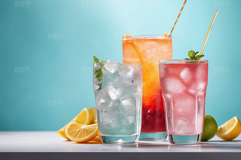 果汁饮料果茶夏日摄影图