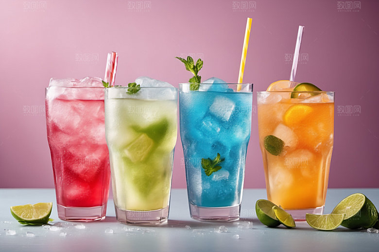 果汁饮料夏日夏天摄影图