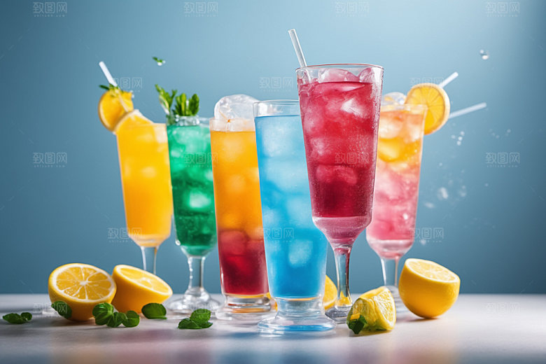 果汁饮料果饮夏天摄影图