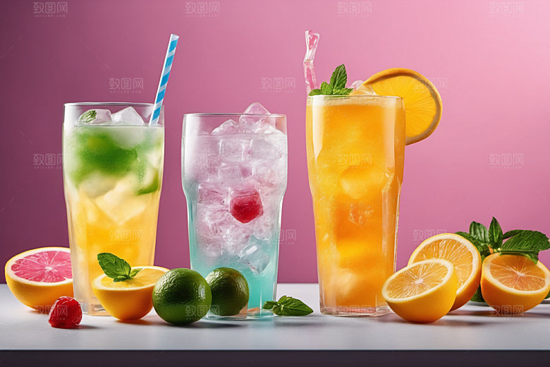 果汁饮料夏天夏日摄影图