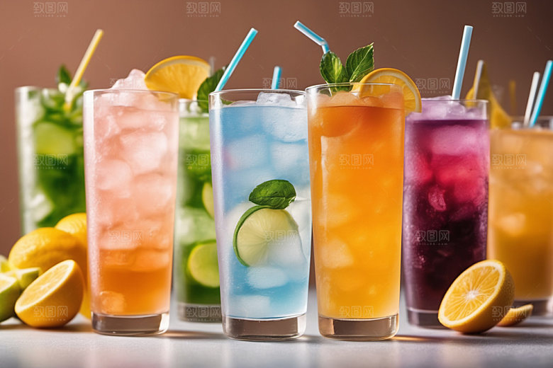 果汁夏天美食摄影图