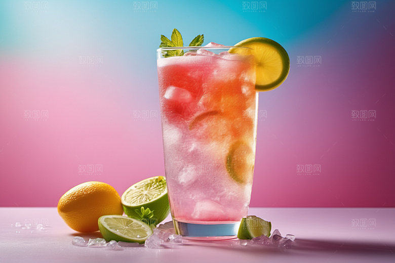 果汁美食夏日摄影图