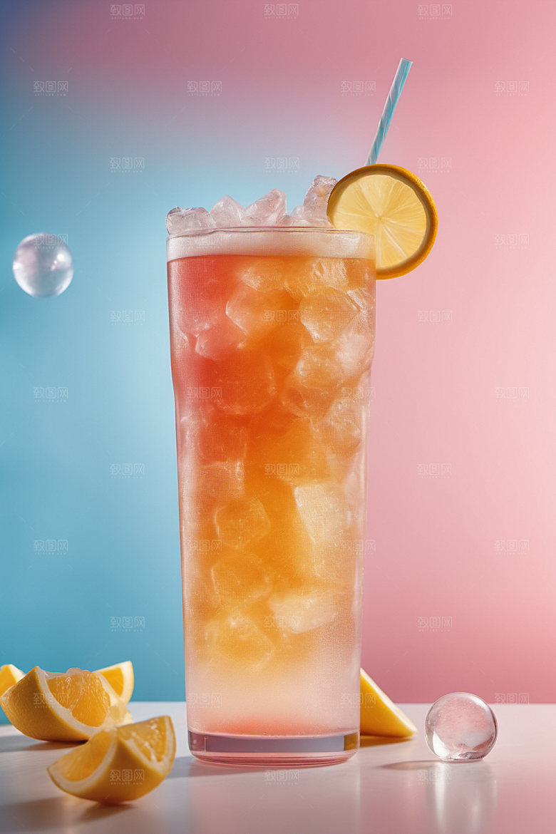 果汁夏日美食摄影图