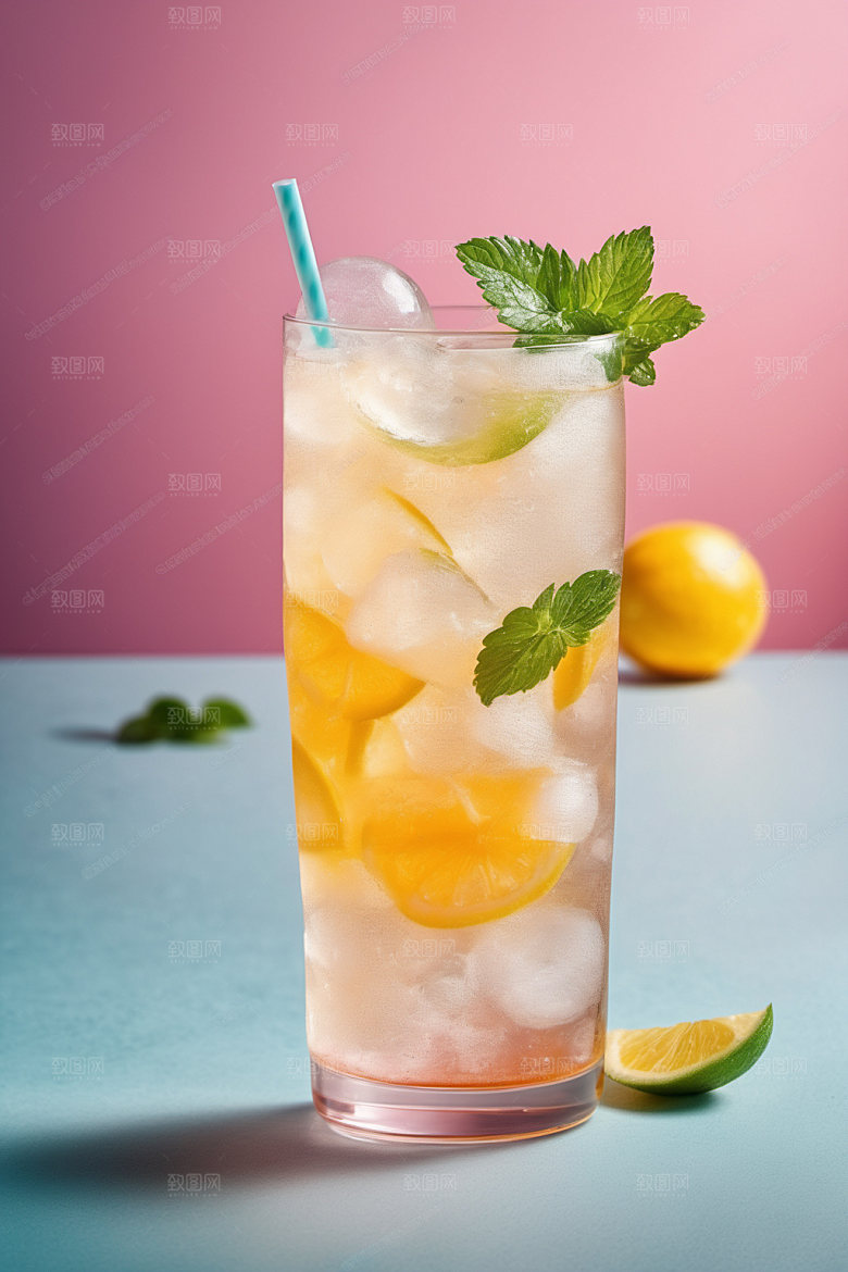 果汁饮料冰爽摄影图