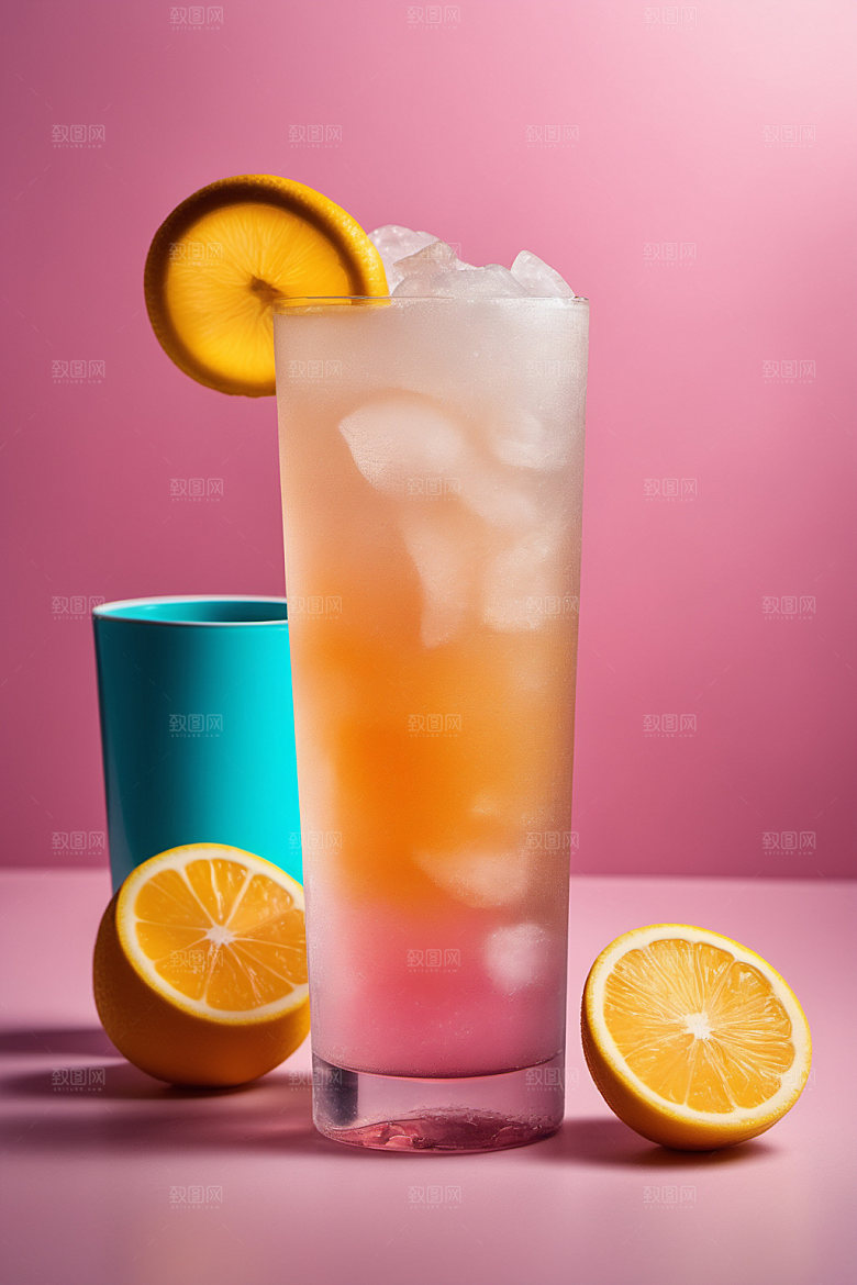 果汁创意夏日摄影图