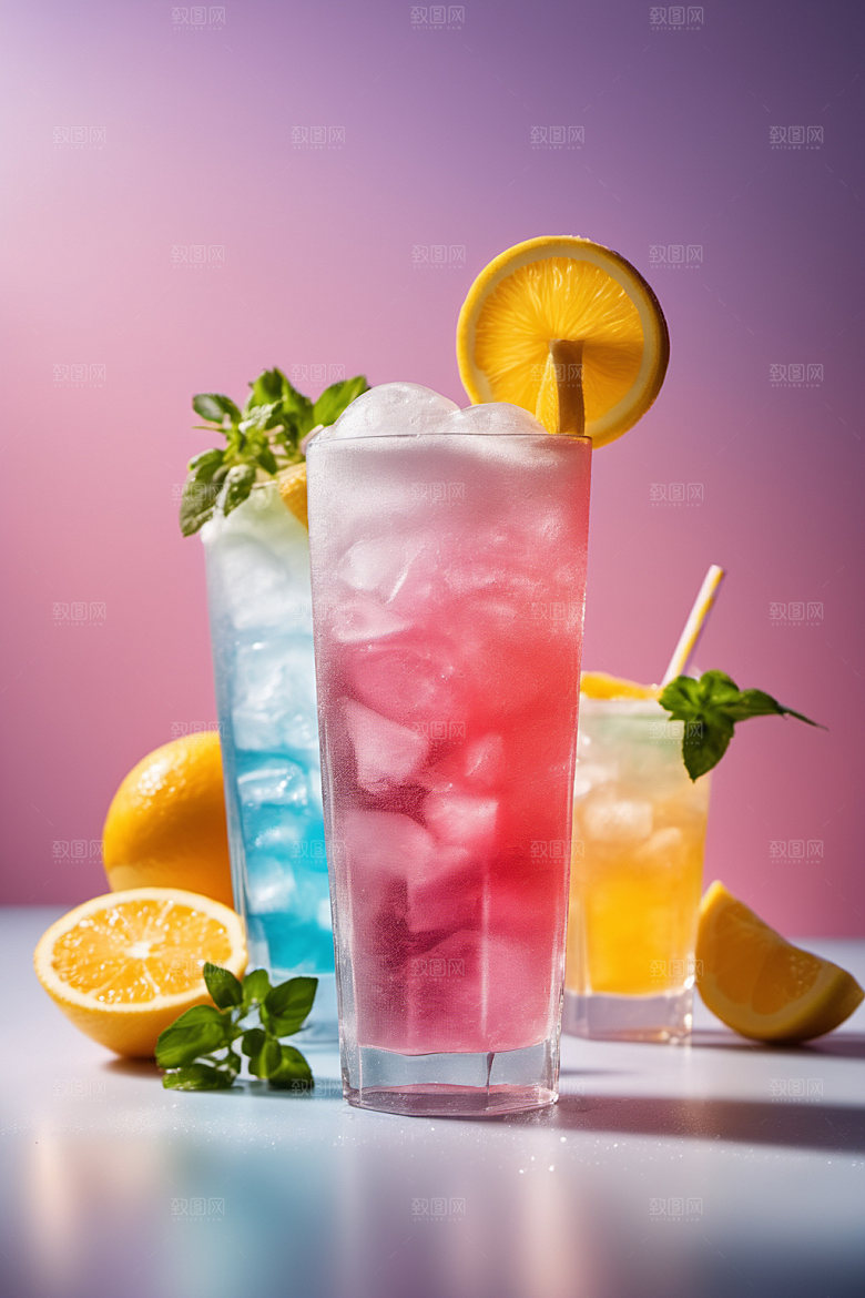 果汁饮料创意摄影图