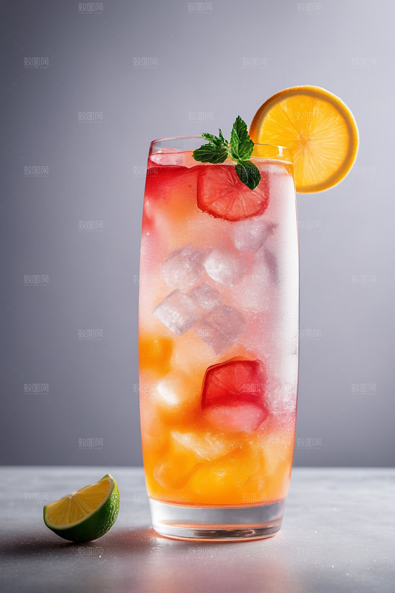 果汁夏日美食摄影图